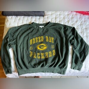 Green Bay Packers Green Cropped Sweatshirt